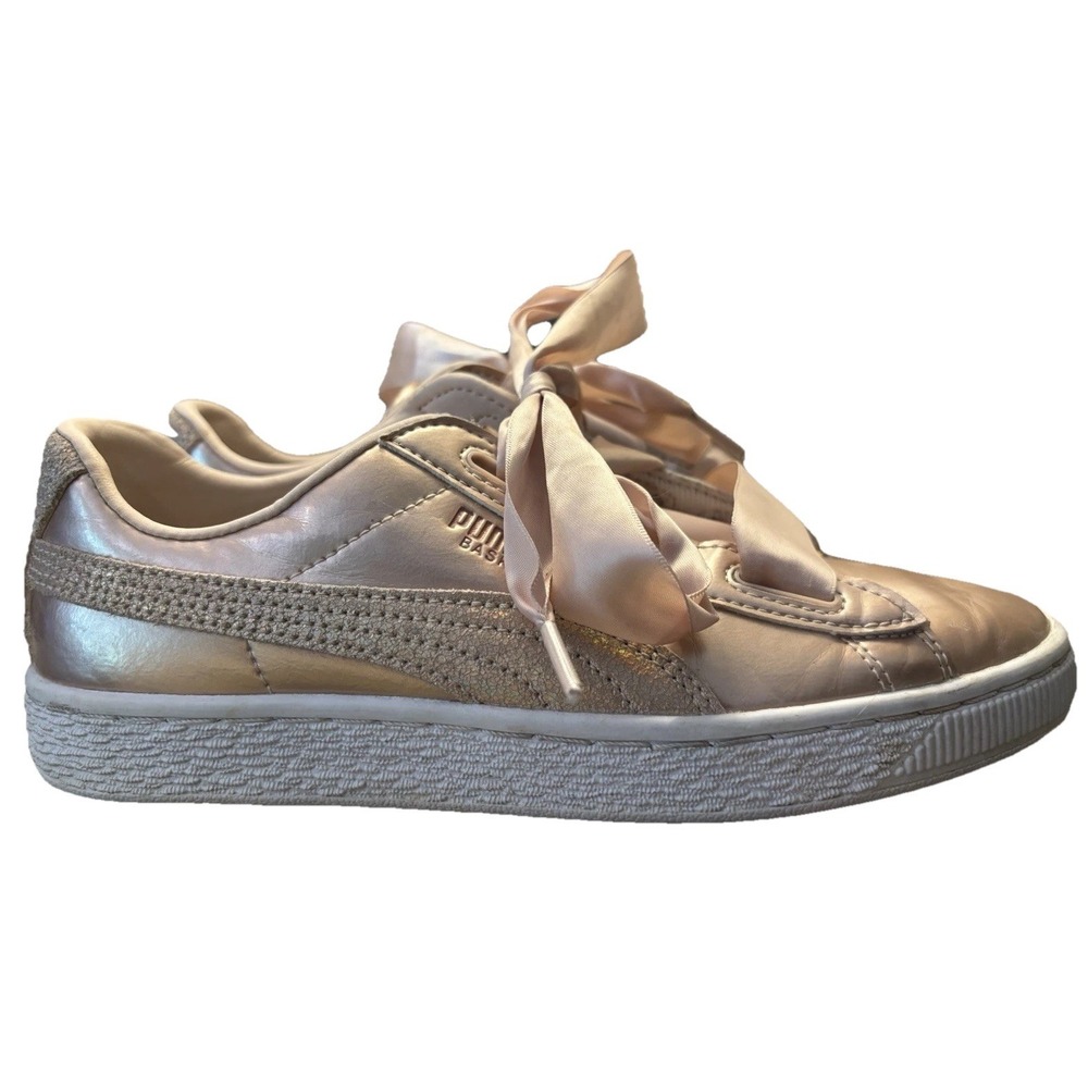 Puma Basket Heart Lux Jr Athletic Shoe Sneakers 365993-02 Size 5Y‎
